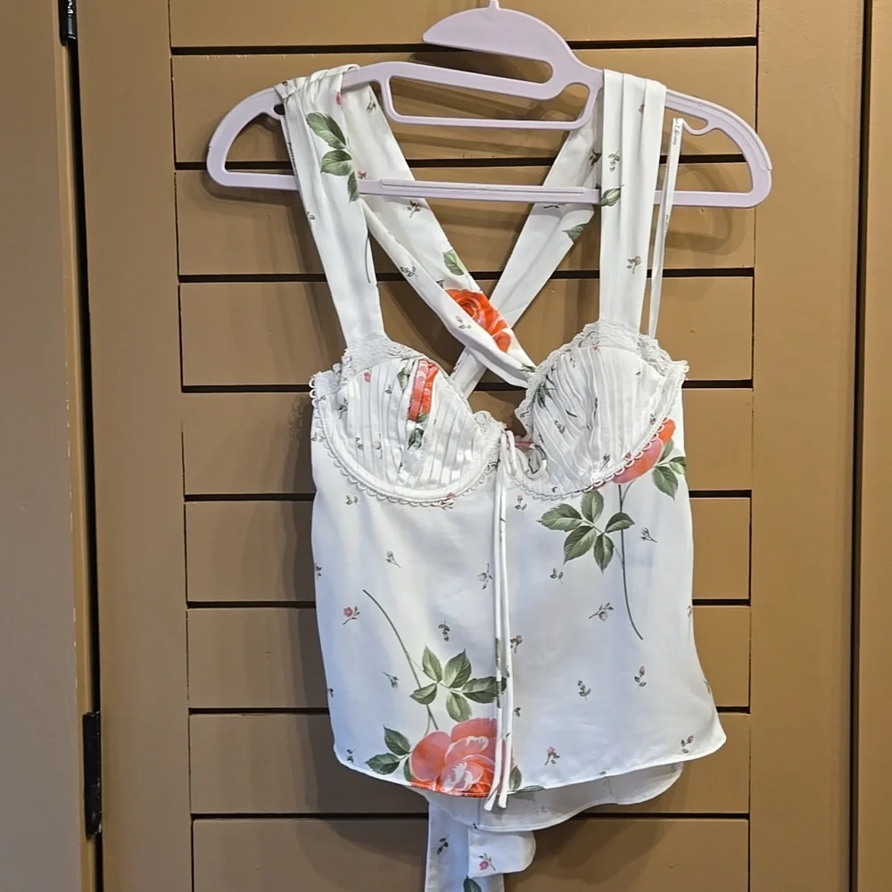 For Love and Lemons Rosebud Corset Top Size Small - Picture 5 of 12
